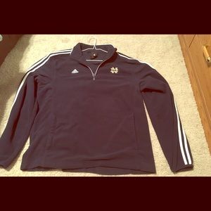 Men’s Adidas size large Notre Dame fleece pullover